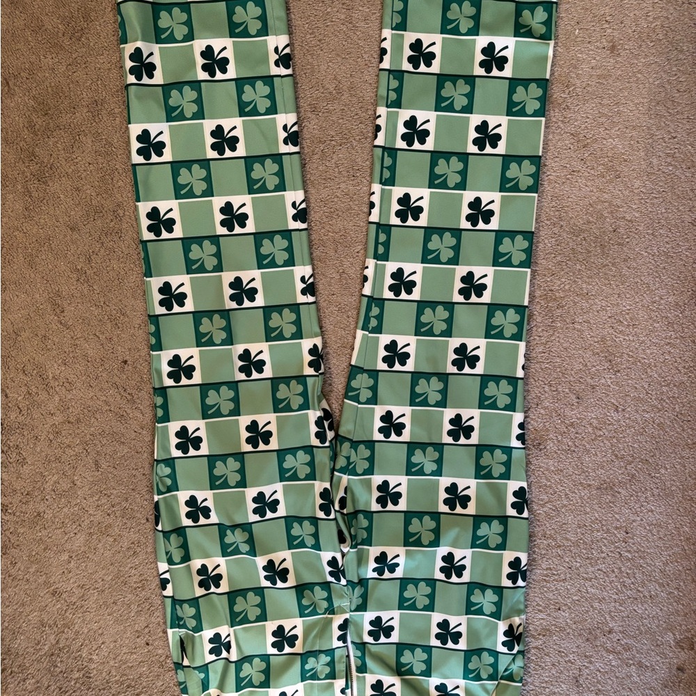 Stylish Green Patterned Men's Pants